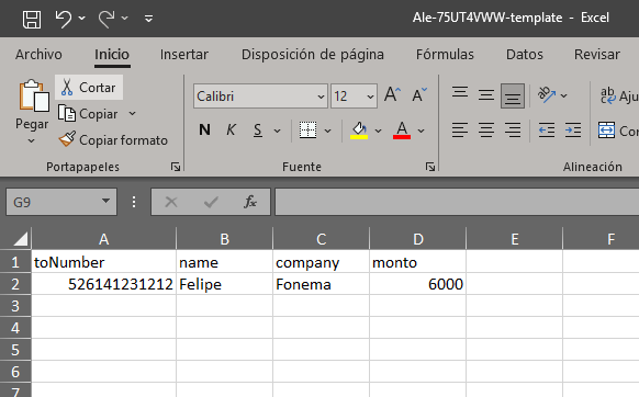 Excel ejemplo