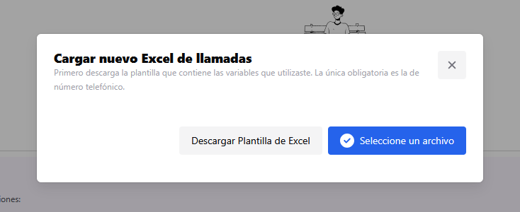 Cargar nuevo excel